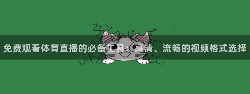 龙门免费直播平台：免费观看体育直播的必备工具：高清、流畅的视频格式选择