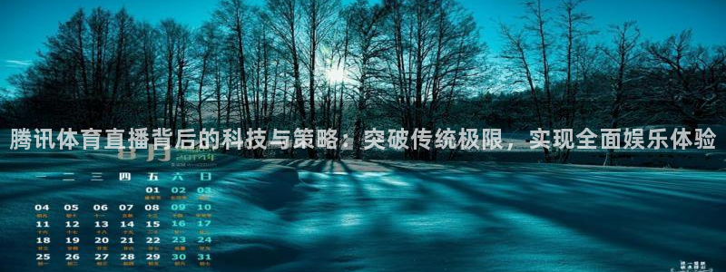 龙门nba免费直播：腾讯体育直播背后的科技与策略：突破传统极限，实现全面娱乐体验