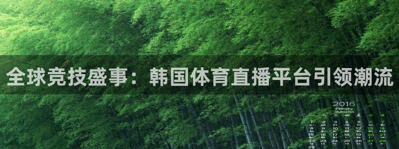 龙门视频：全球竞技盛事：韩国体育直播平台引领潮流