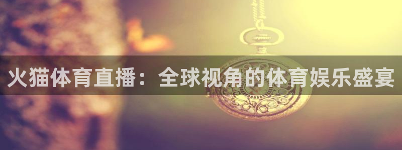 龙门直播体育：火猫体育直播：全球视角的体育娱乐盛宴